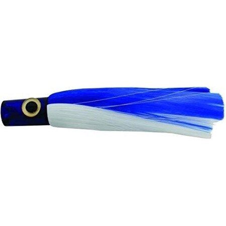 Iland Express Jet Head Trolling Lure, 10 12, 3 Oz, 3D Eyes, Blue HeadBlue  White Skirt, 8  10 Kts EX221-BL/WH